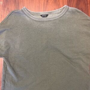 Buffalo David Bitton Crewneck Cotton Blend Green Sweater Mens Small